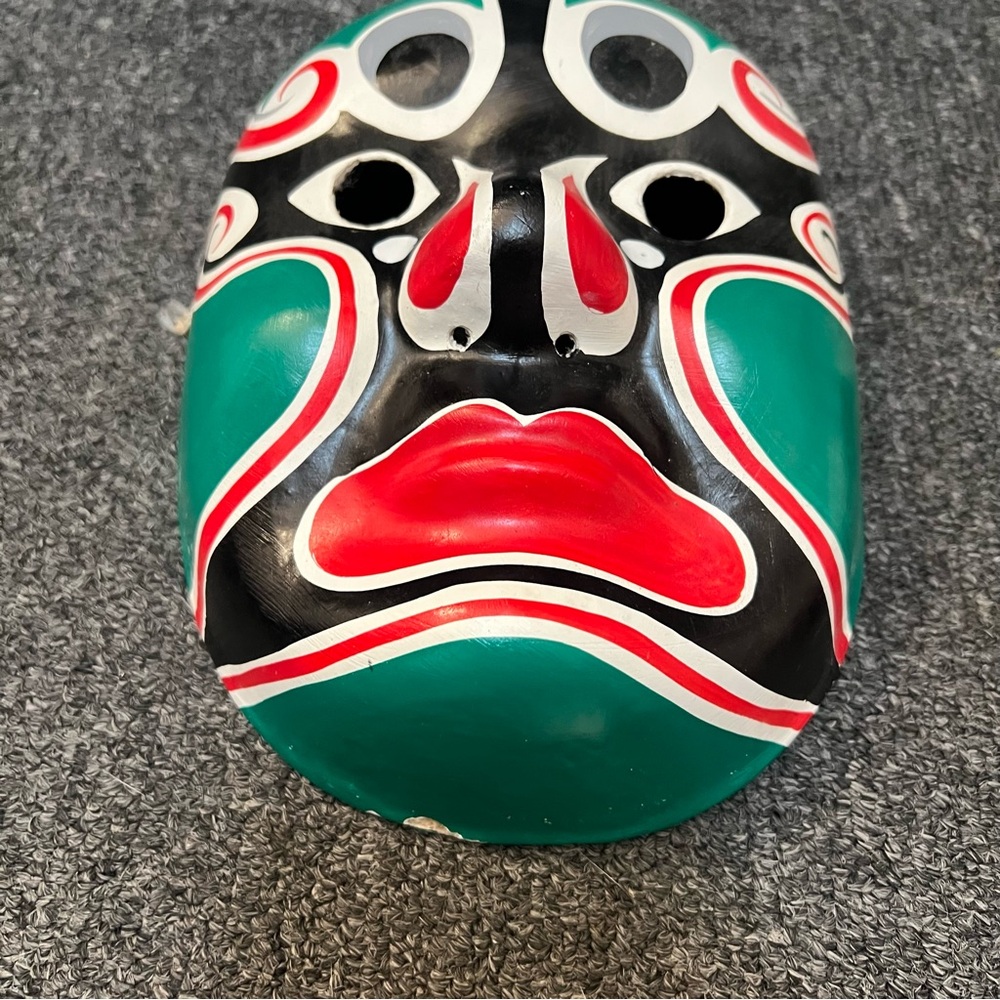Vintage Hand painted  Paper Mache Asian/Chinese Mask - Picture 6 of 15